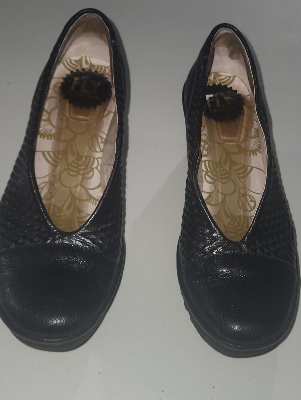 Black Fly London Wedge Loafers Size EU 38 US 7.5/8